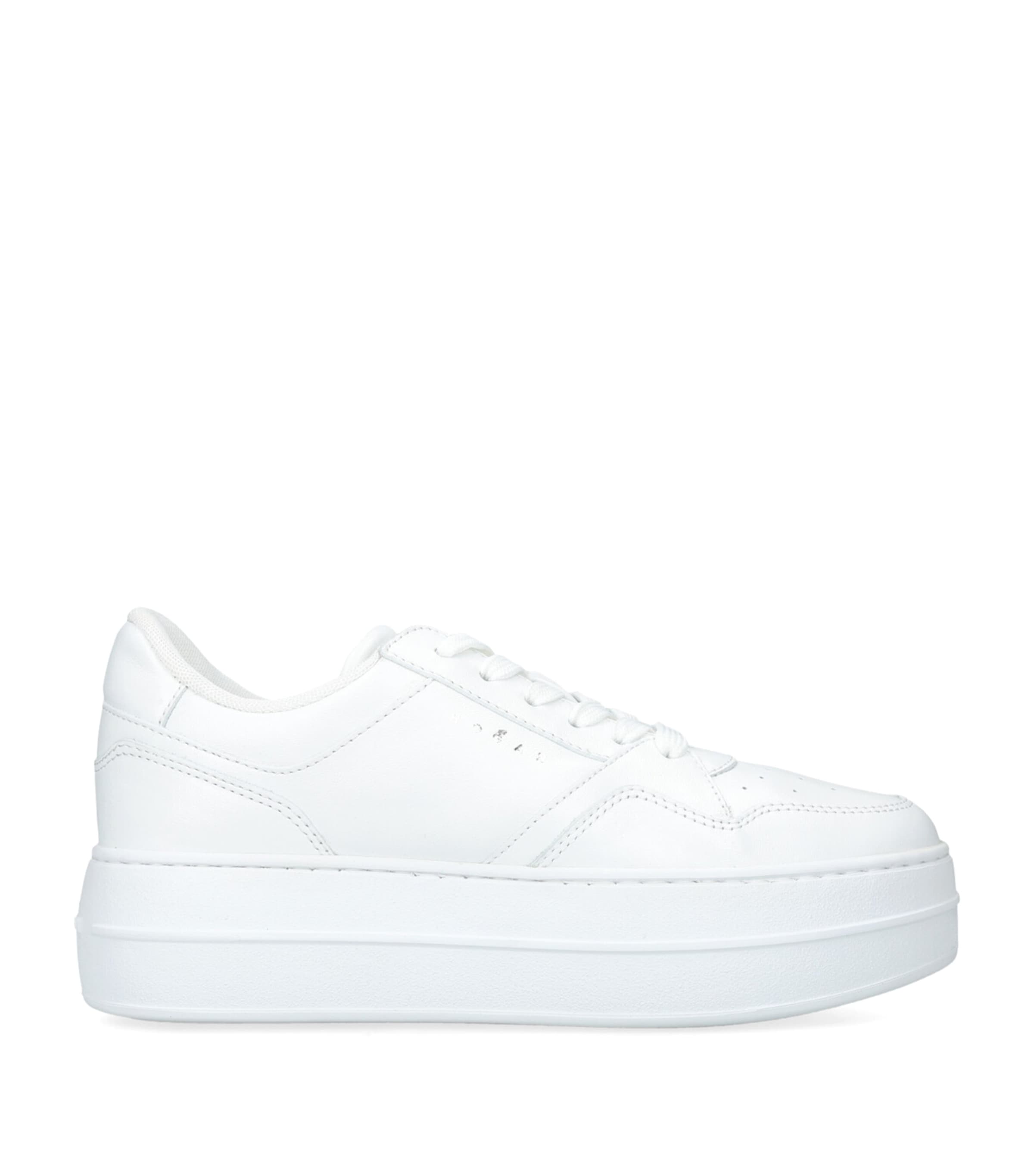 White Leather Skyscraper Sneakers