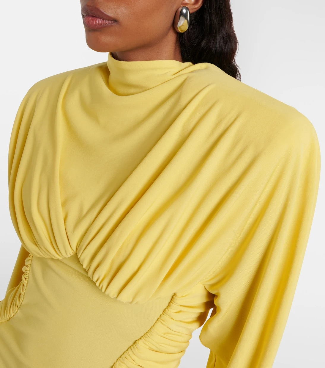 Stella McCartney - Draped jersey minidress