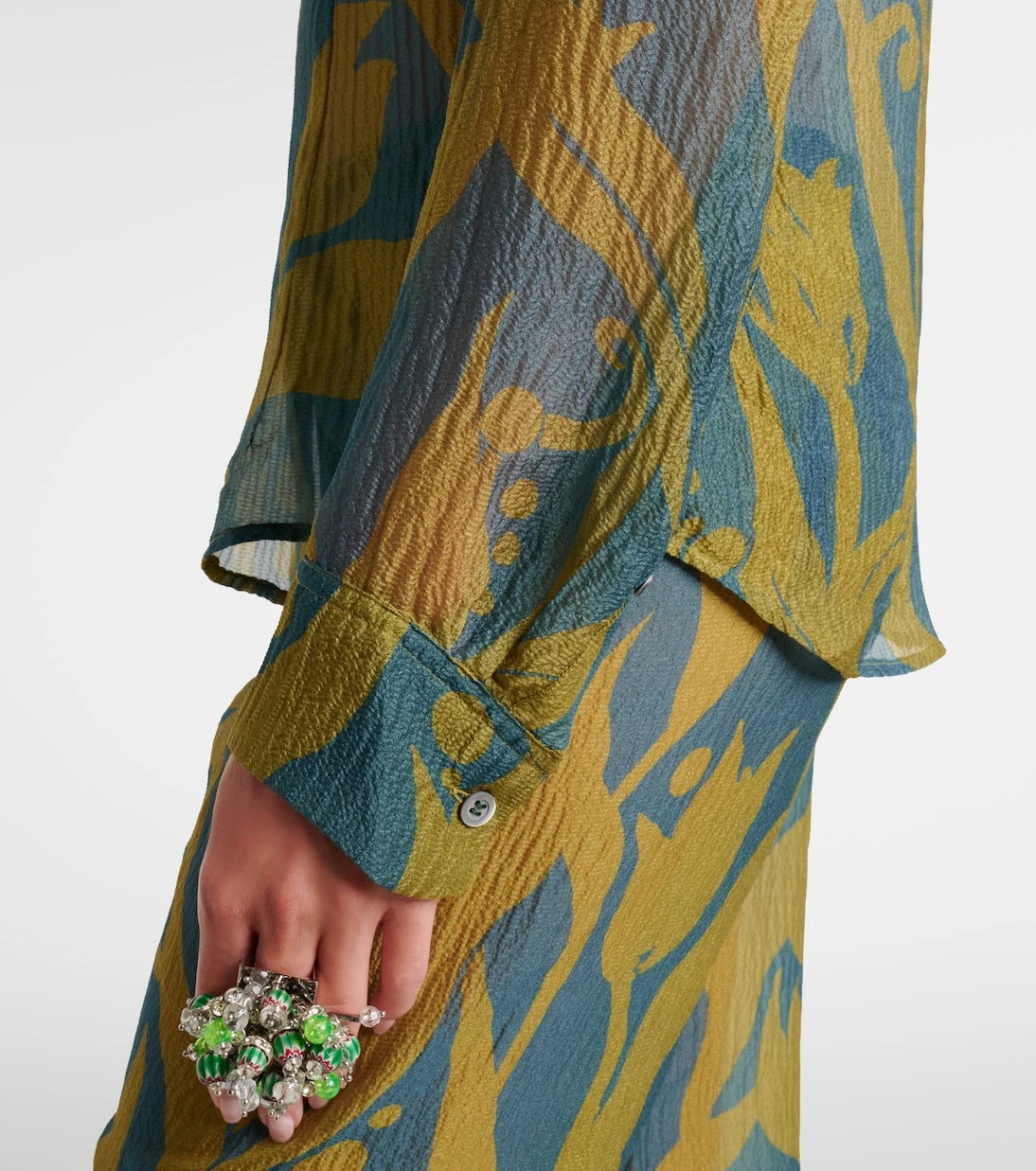 Dries Van Noten - Printed silk shirt