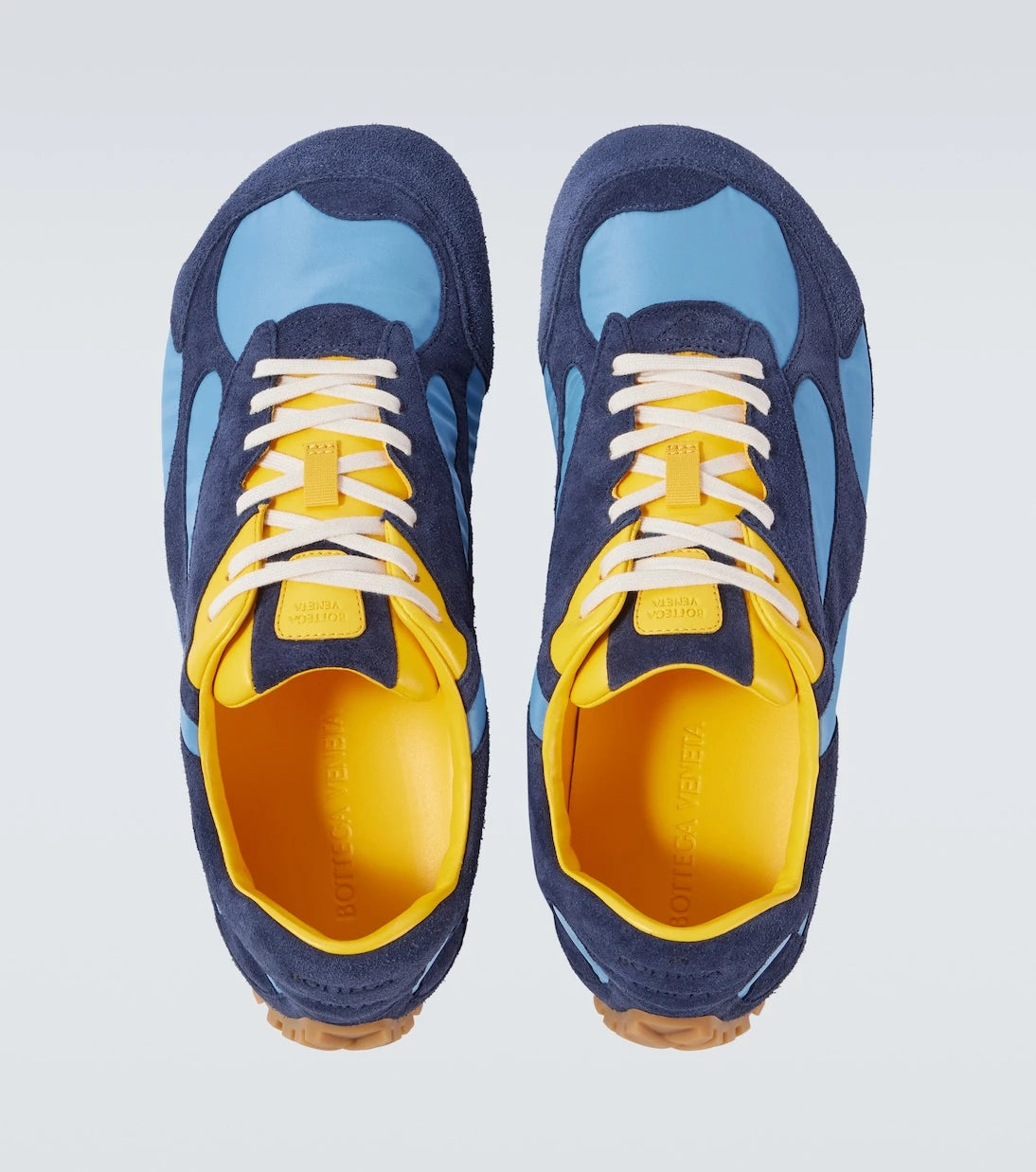 Bottega Veneta - Orbit Flash suede-trimmed sneakers