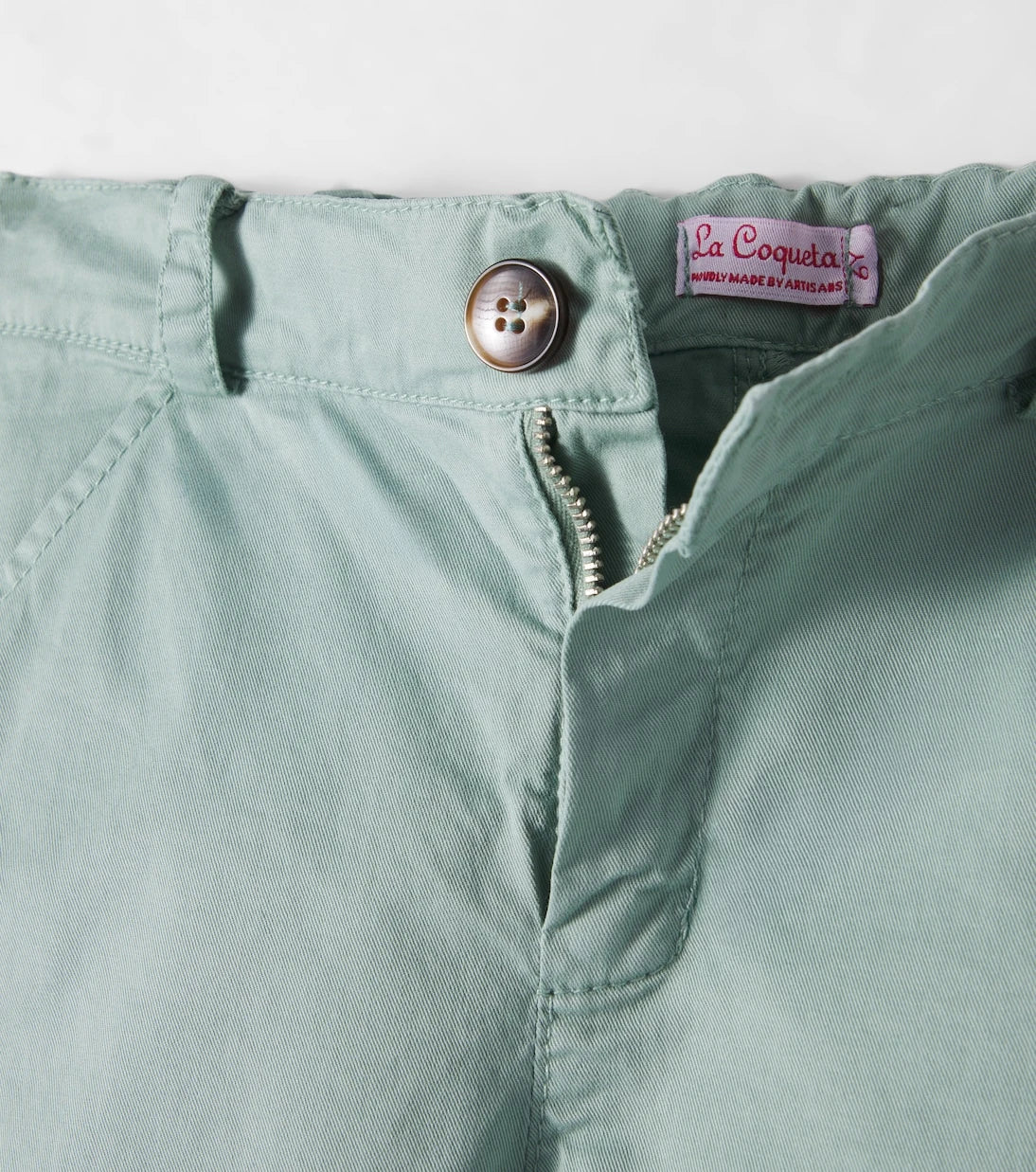 La Coqueta - Bocusi cotton twill shorts