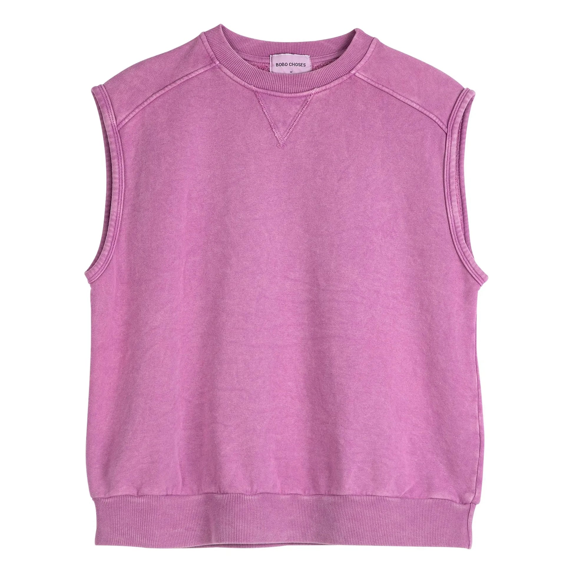 Bobo Choses - Organic cotton sleeveless sweatshirt | Purple