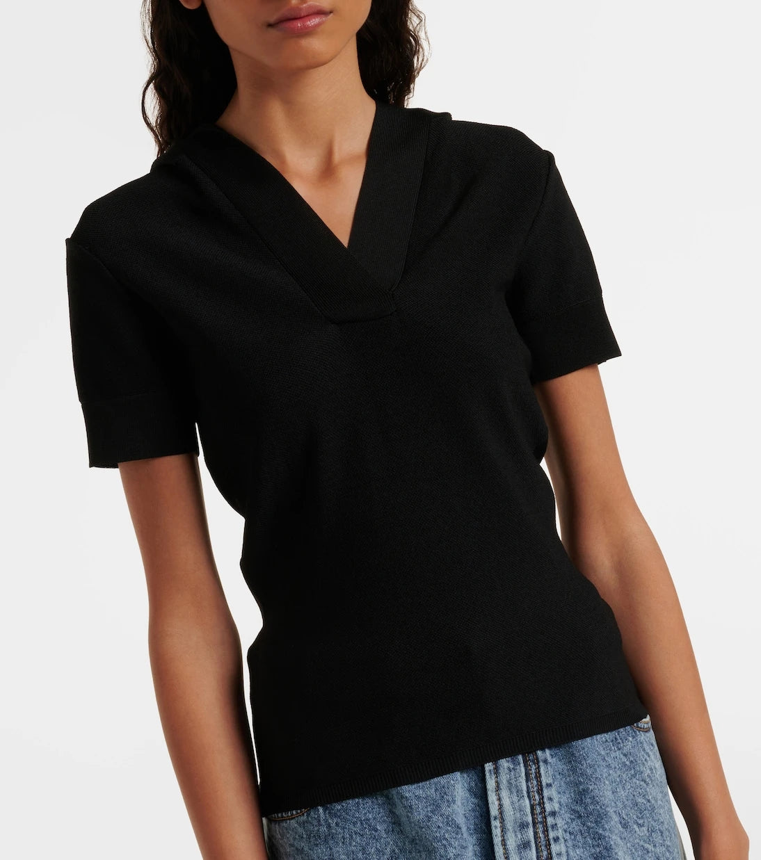 Alaïa - Cropped knit top