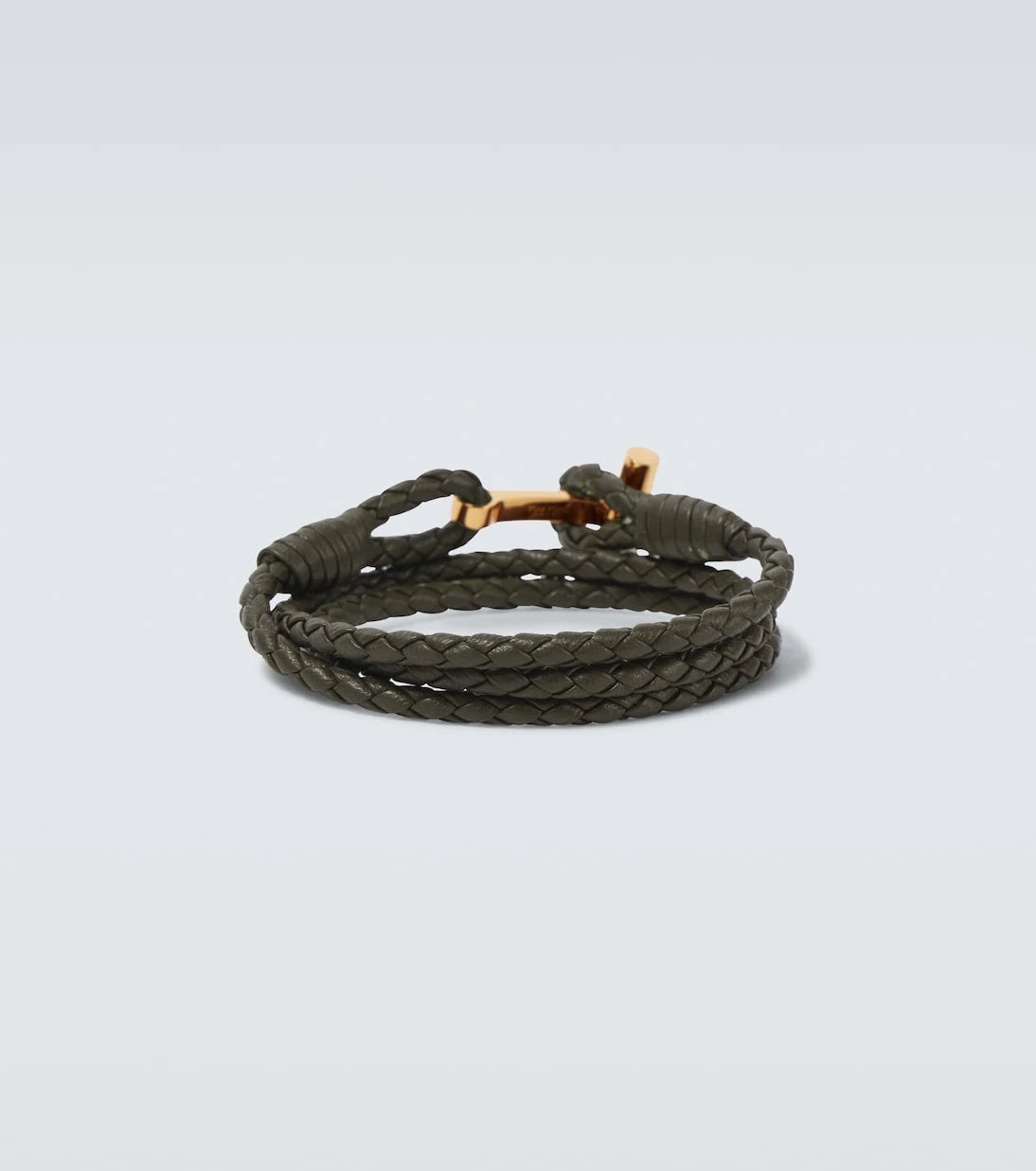Tom Ford - T braided leather bracelet
