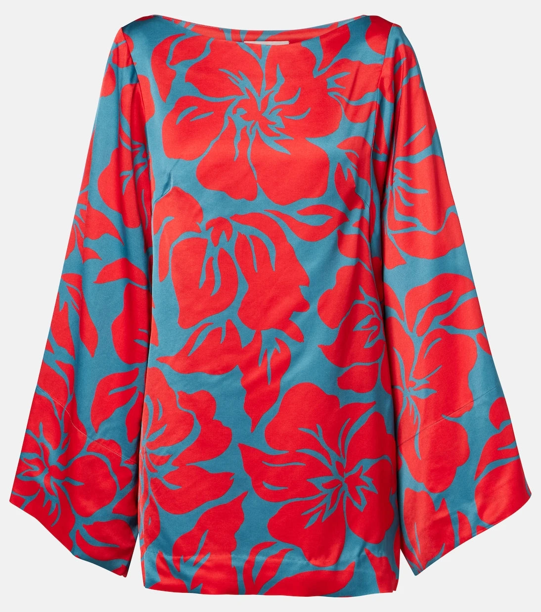 Dries Van Noten - Charli printed satin top