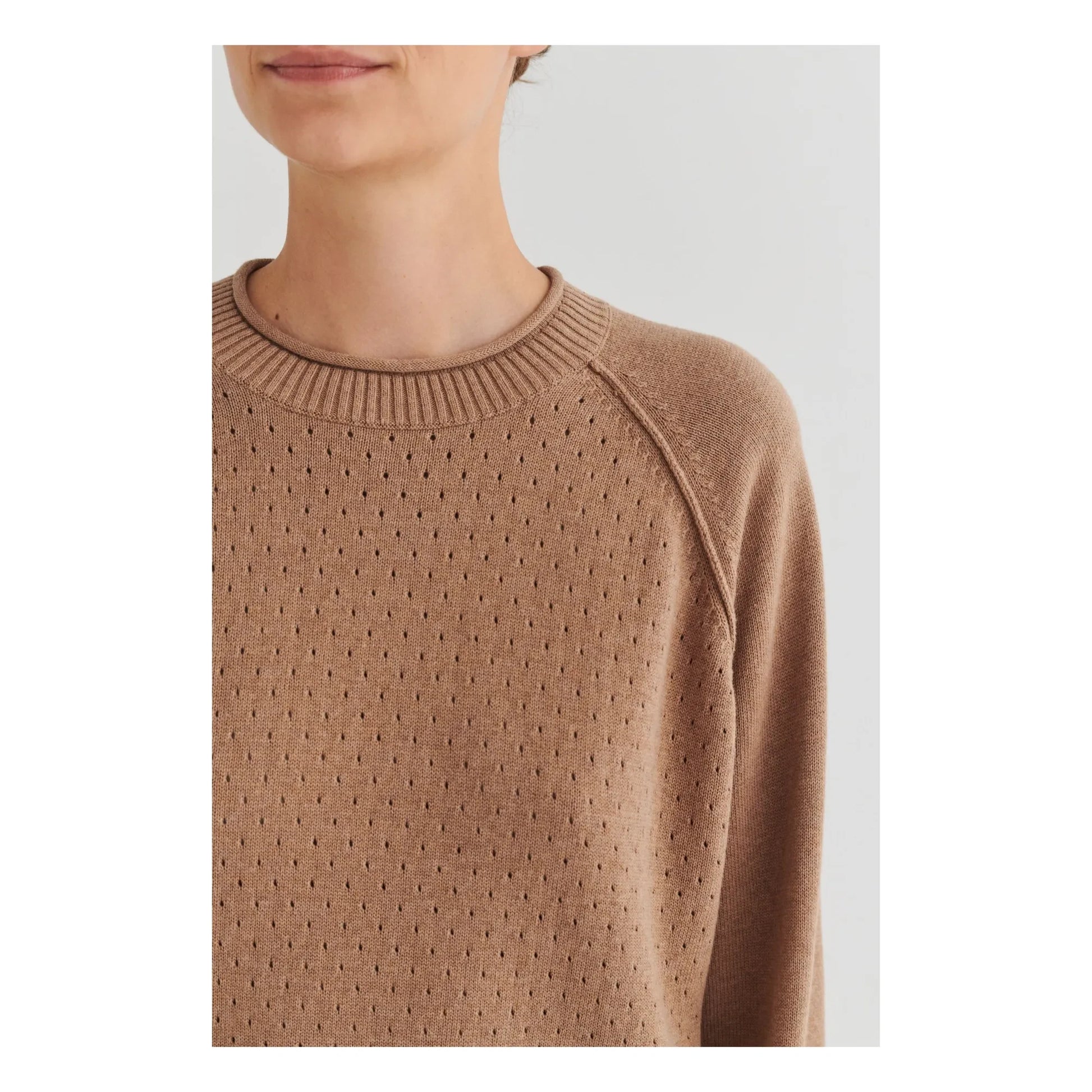 FUB - Pointelle sweatshirt | Ecru