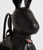 Black Lather Rabbit Top-Handle Bag