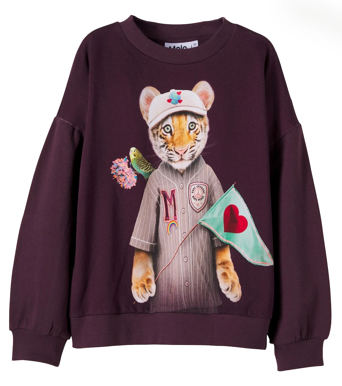 Molo - Maxi printed cotton jersey sweatshirt