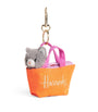 Cat in a Bag Keyring