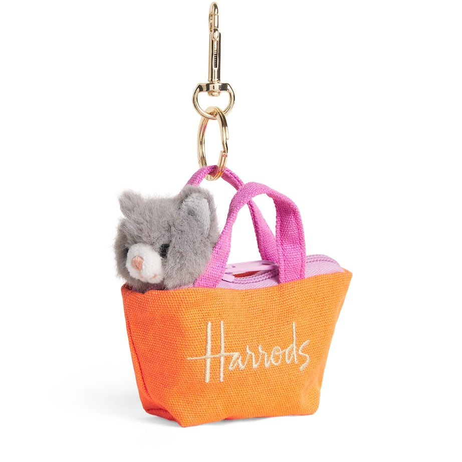 Cat in a Bag Keyring