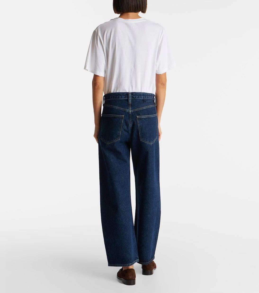 Agolde - Low Curve cropped mid-rise barrel-leg jeans