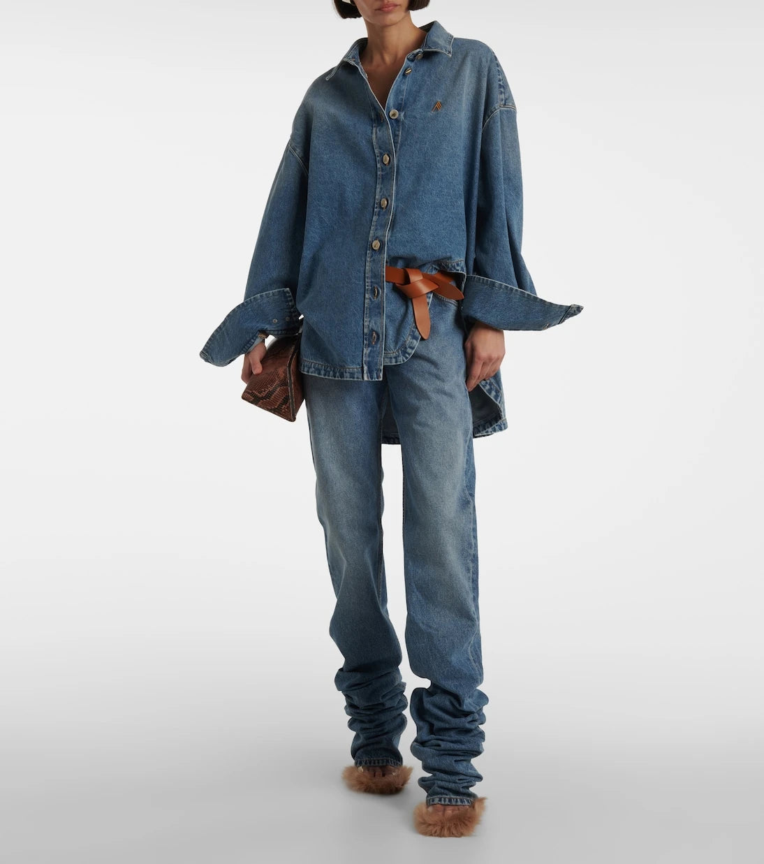 The Attico - Mid-rise straight jeans