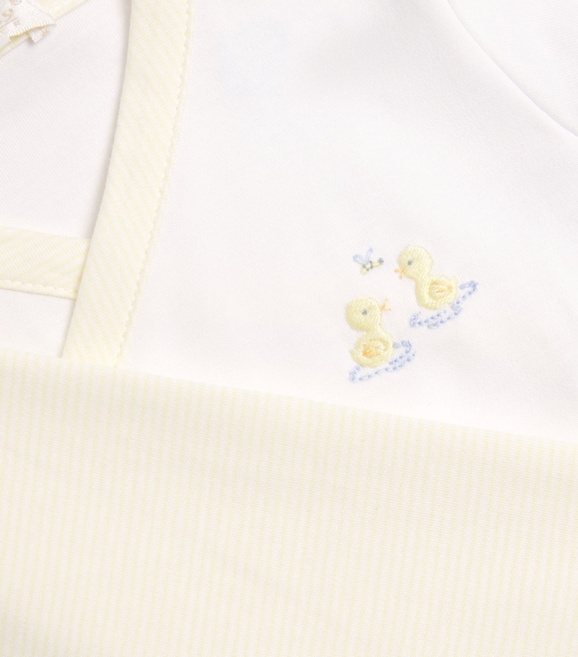 Pima Cotton Duck Pond Top and Footed Trousers Set (Newborn-6 Months)