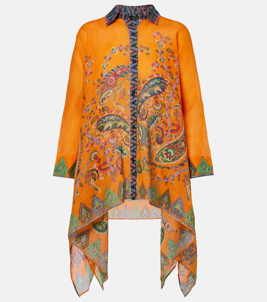 Etro - قميص بيزلي كبير الحجم