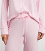 Skims Pink Ribbed Soft Lounge Pyjama Set