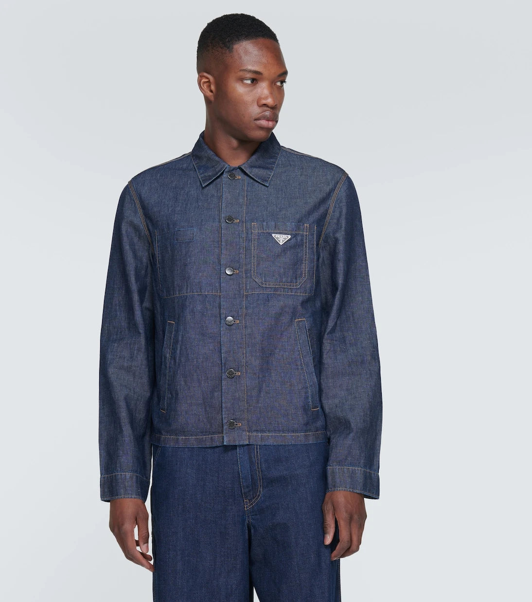 Prada - Cotton and linen overshirt