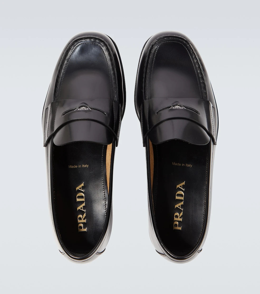 Prada - Leather loafers