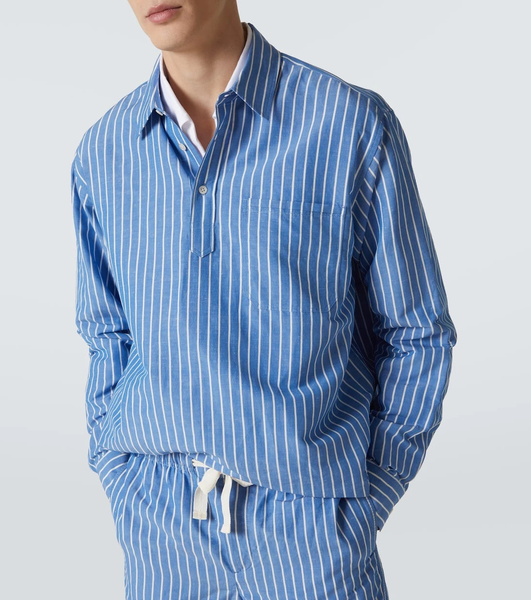 Orlebar Brown - Striped linen and cotton shirt