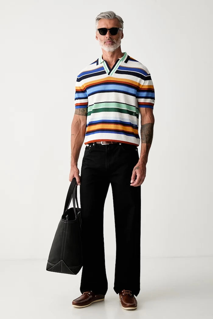 Tommy Hilfiger erkek pamuklu yakalı tişört