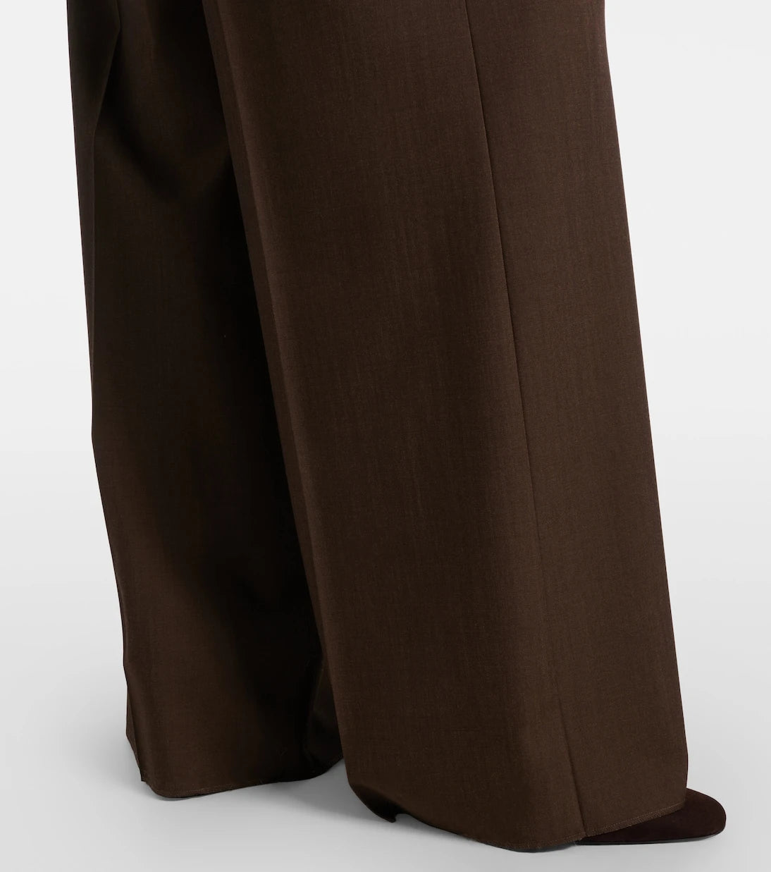 Max Mara - بنطال Quorum بقصة أرجل واسعة من صوف الفيرجن