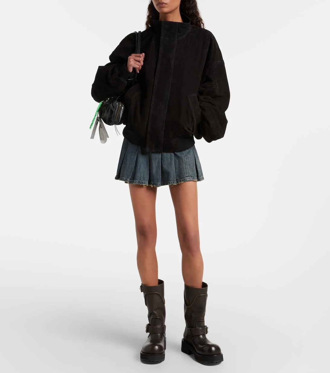 Balenciaga - Venom debossed leather boots