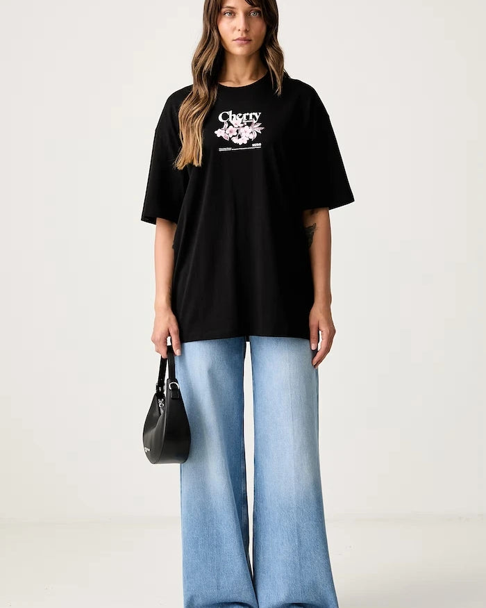HUGO Blue тениска дамска от памук Oversized Tee_B_15