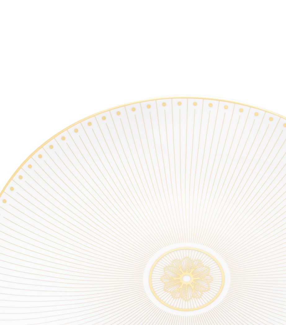 Christofle Porcelain Malmaison Platinum Impériale Dessert Plate (21.5cm)