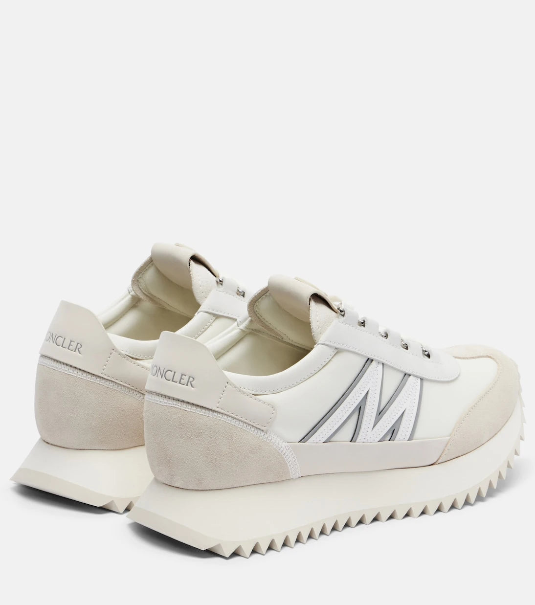 Moncler - Pacey2 suede-trimmed sneakers