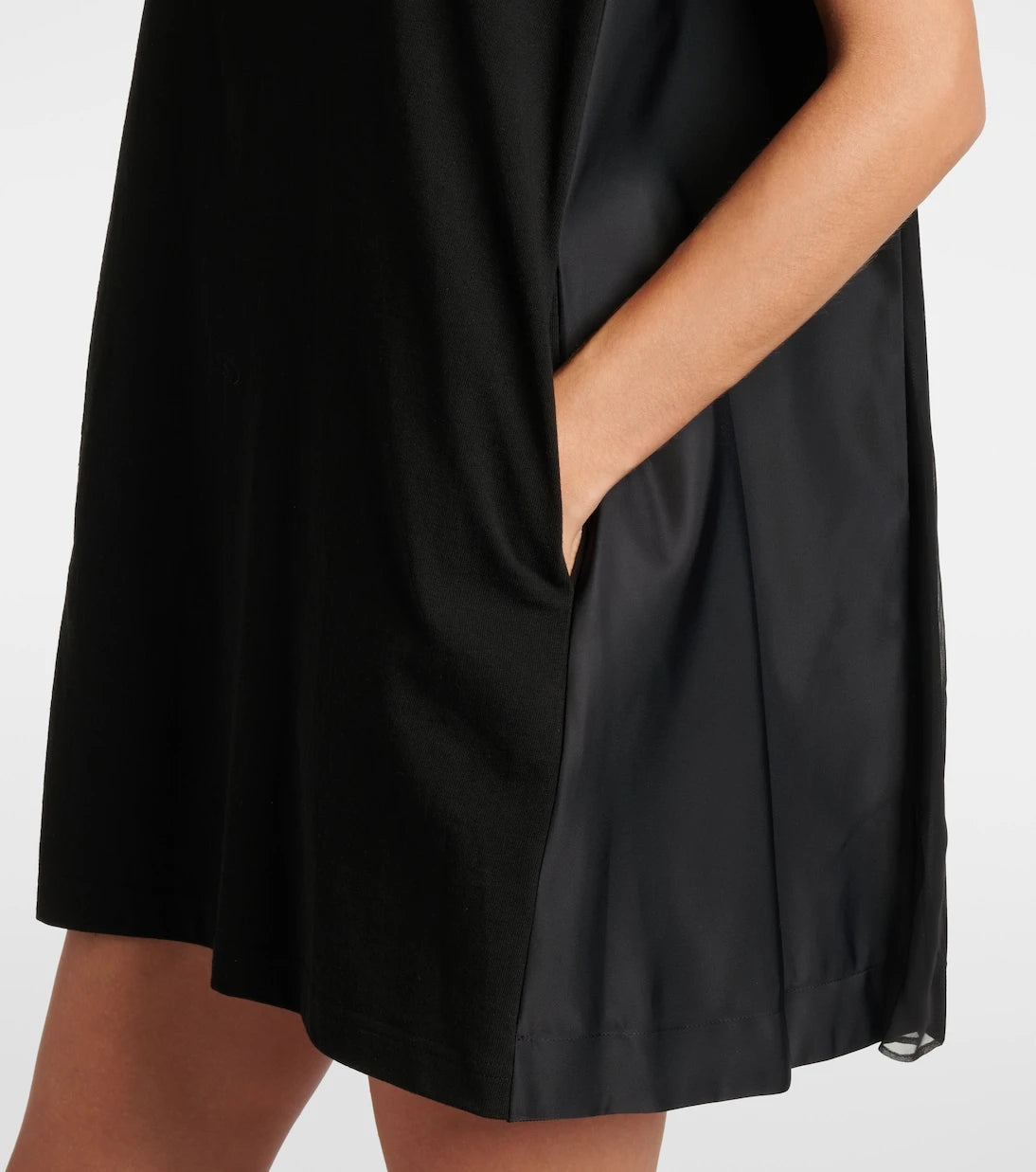 Sacai - Paneled minidress
