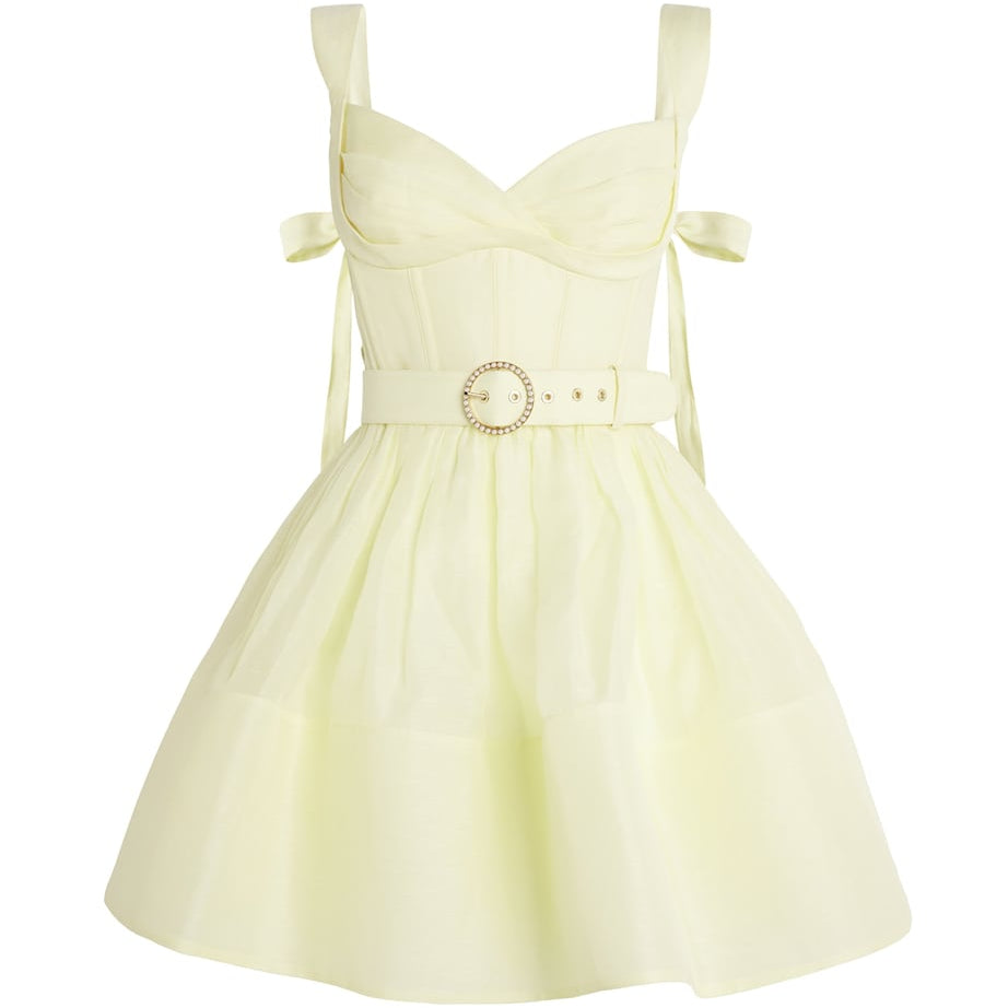 Yellow Corset Mini Dress