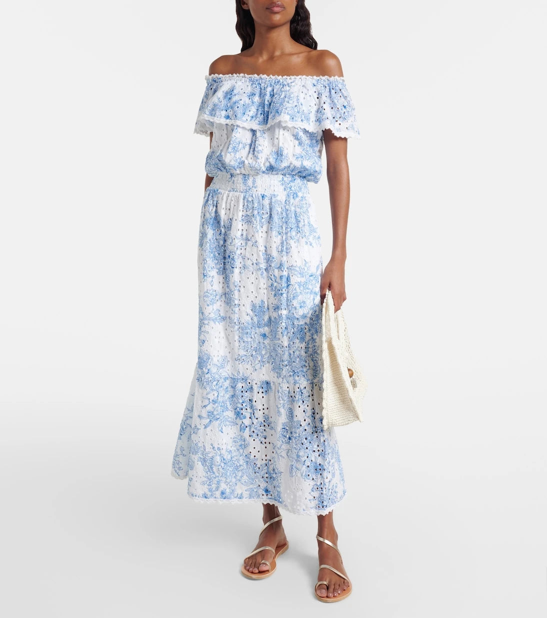 Melissa Odabash - Larna printed cotton midi dress