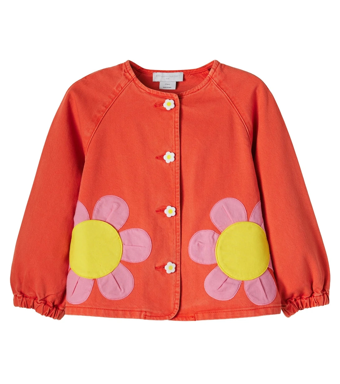 Stella McCartney Kids - Floral-appliqué denim jacket