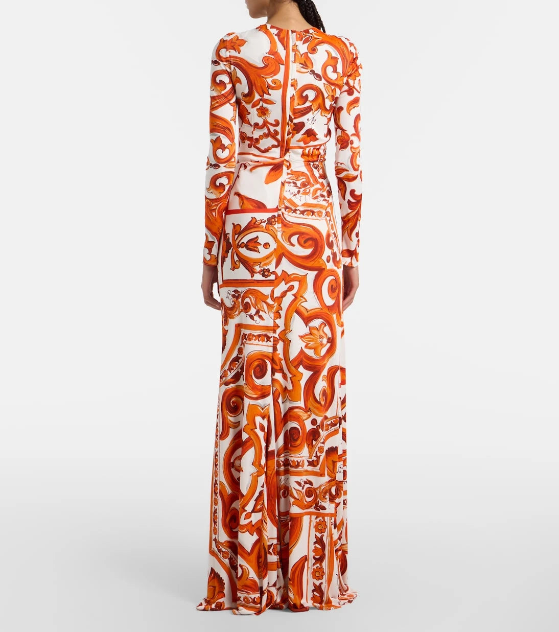 Dolce&Gabbana - Majolica organza maxi dress
