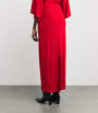 House Of Dagmar Red Jersey Maxi Skirt