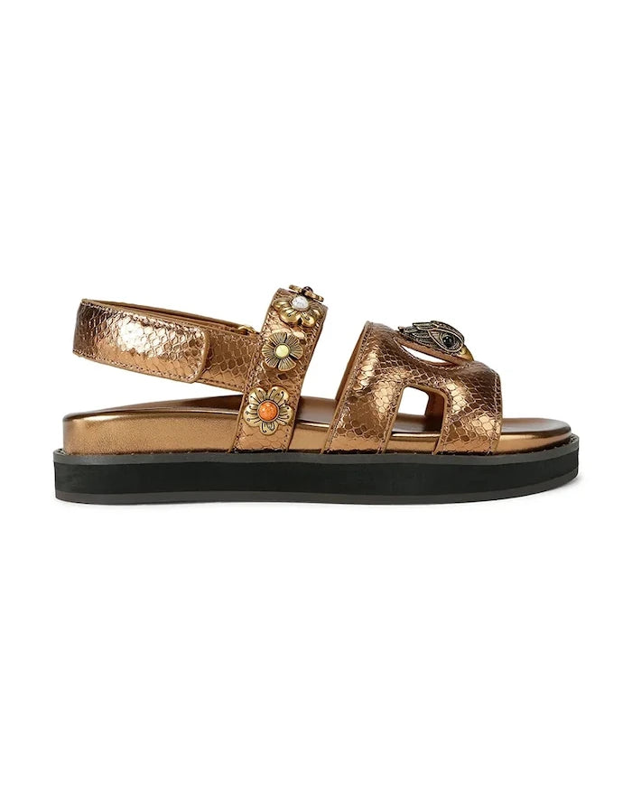Kurt Geiger London Kadın Eagle Cut Out Flat Sling