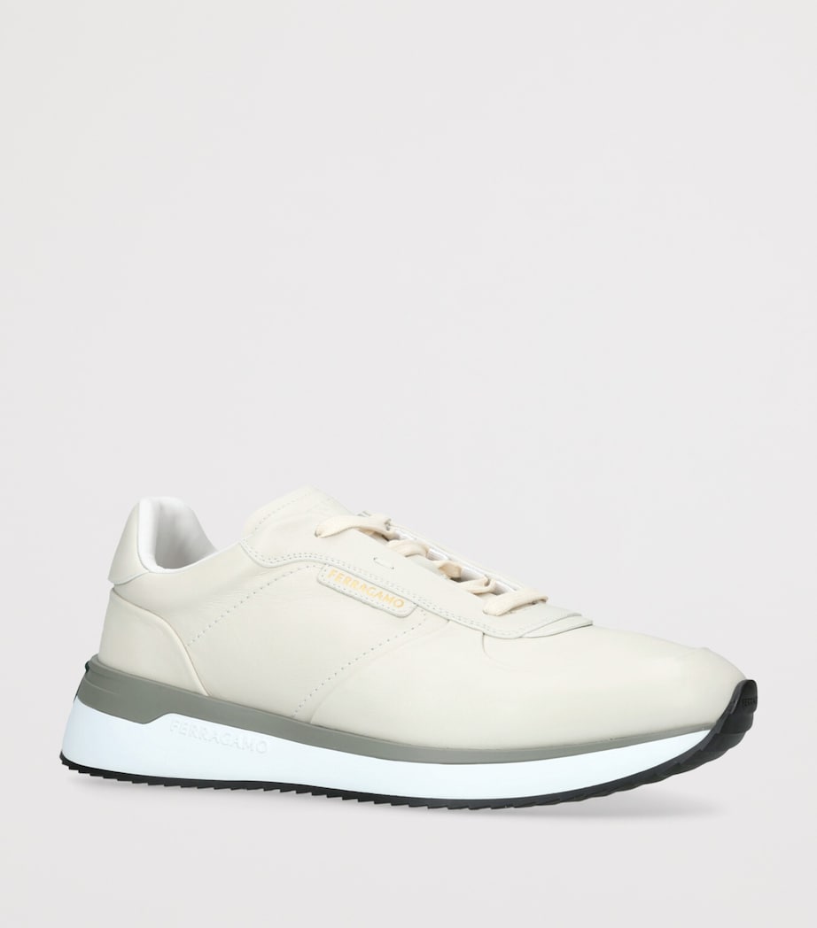 Salvatore Ferragamo Leather Low-Top Sneakers
