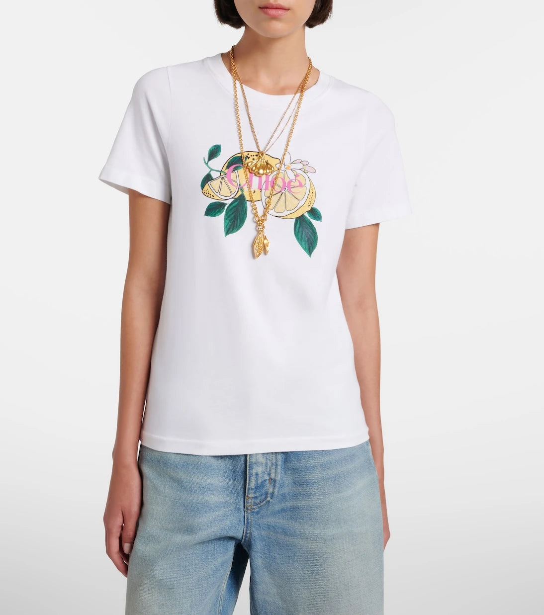 Chloé - Printed cotton T-shirt