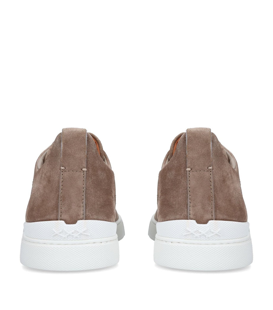 Suede Triple Stitch Sneakers