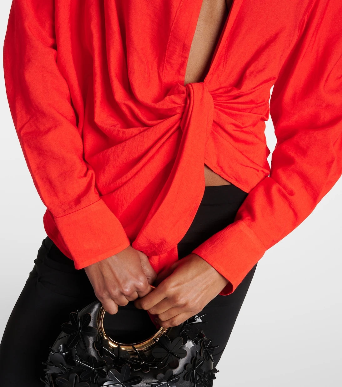 Jacquemus - La Chemise Bahia gathered shirt