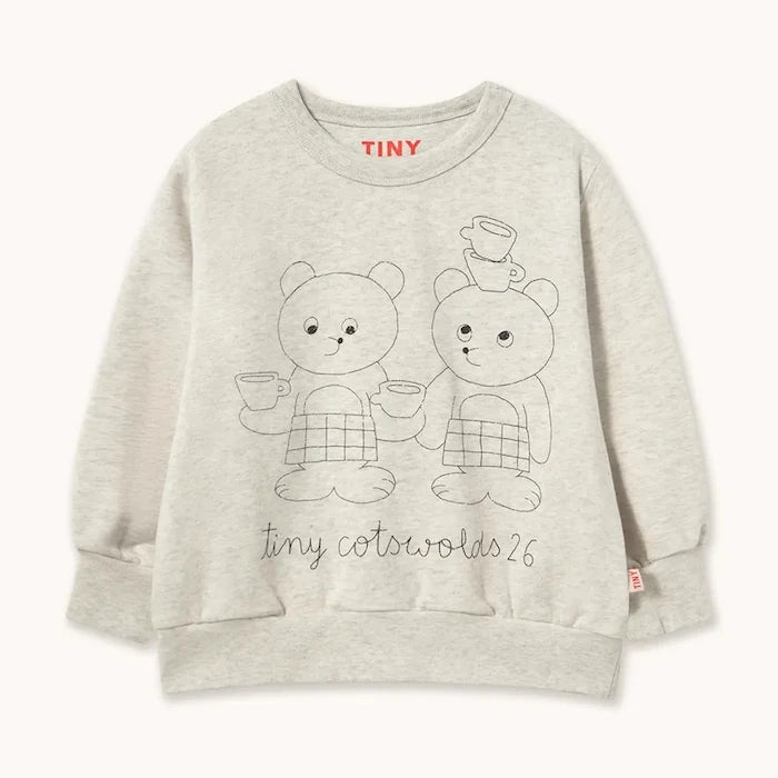Pamuk çocuk sweatshirt TINY TEA ROOM GRAPHIC SWEATSHIRT