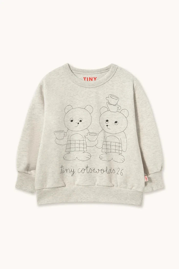 Pamuk çocuk sweatshirt TINY TEA ROOM GRAPHIC SWEATSHIRT