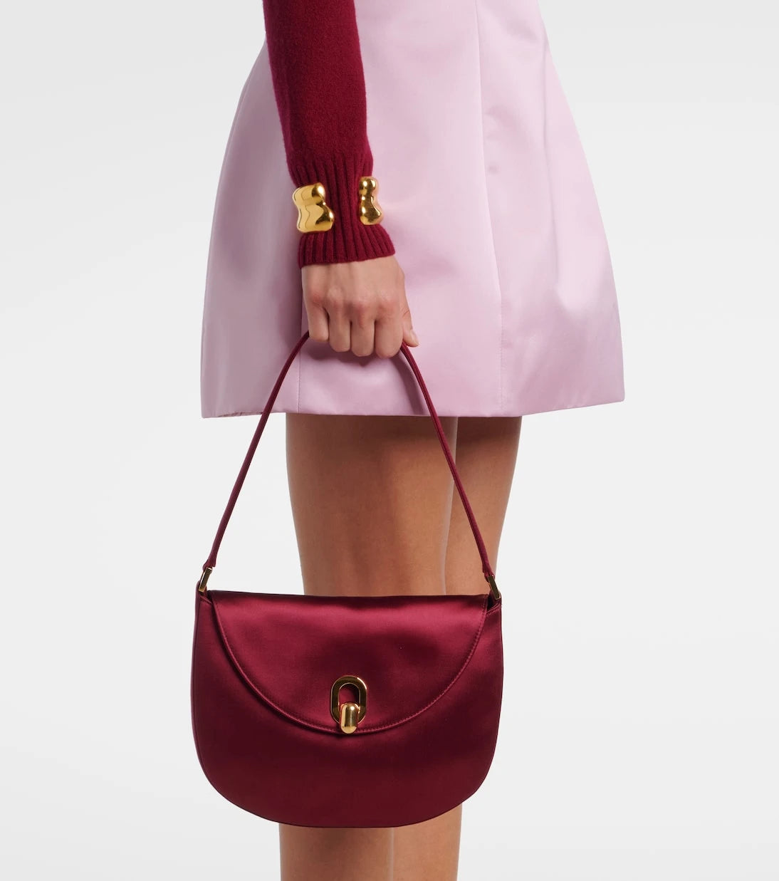 Savette - Tondo Small satin shoulder bag