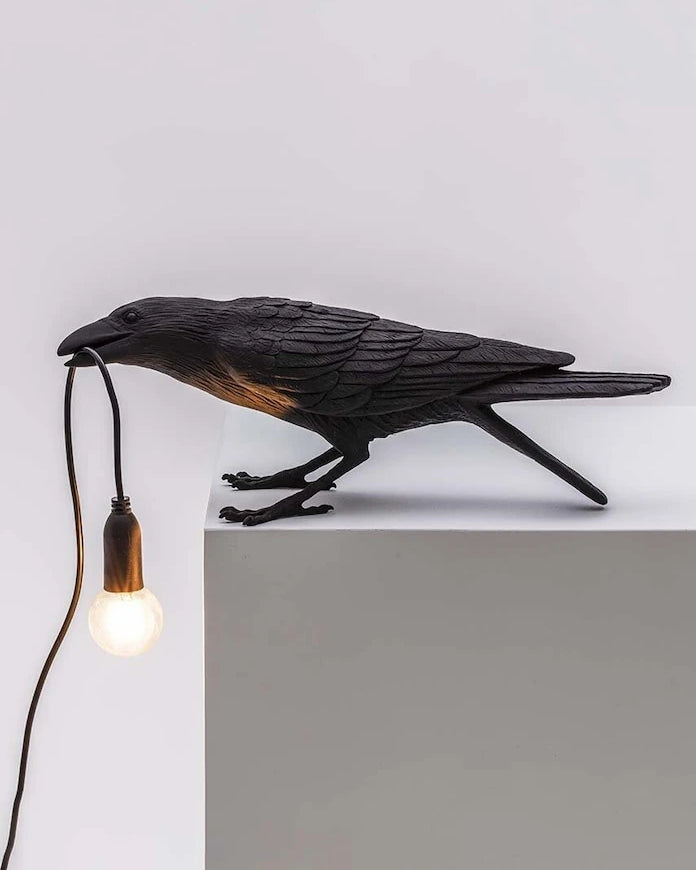 Seletti Bird Lamp Black Playing Masa Lambası