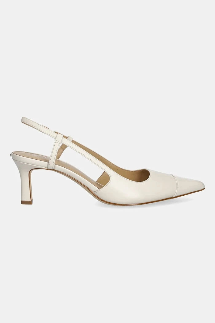 Кожени обувки с тънък ток MICHAEL Michael Kors Alora Toe Cap Mid Sling