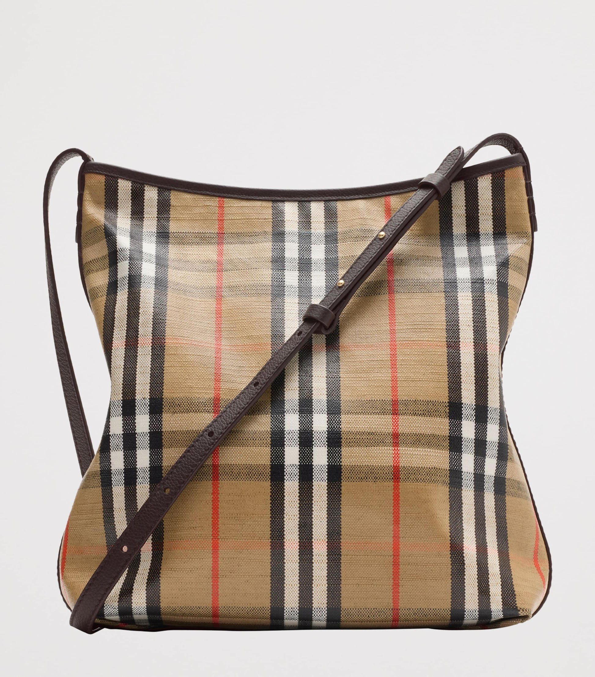 Burberry Small Canvas Highlands Shoulder Bag