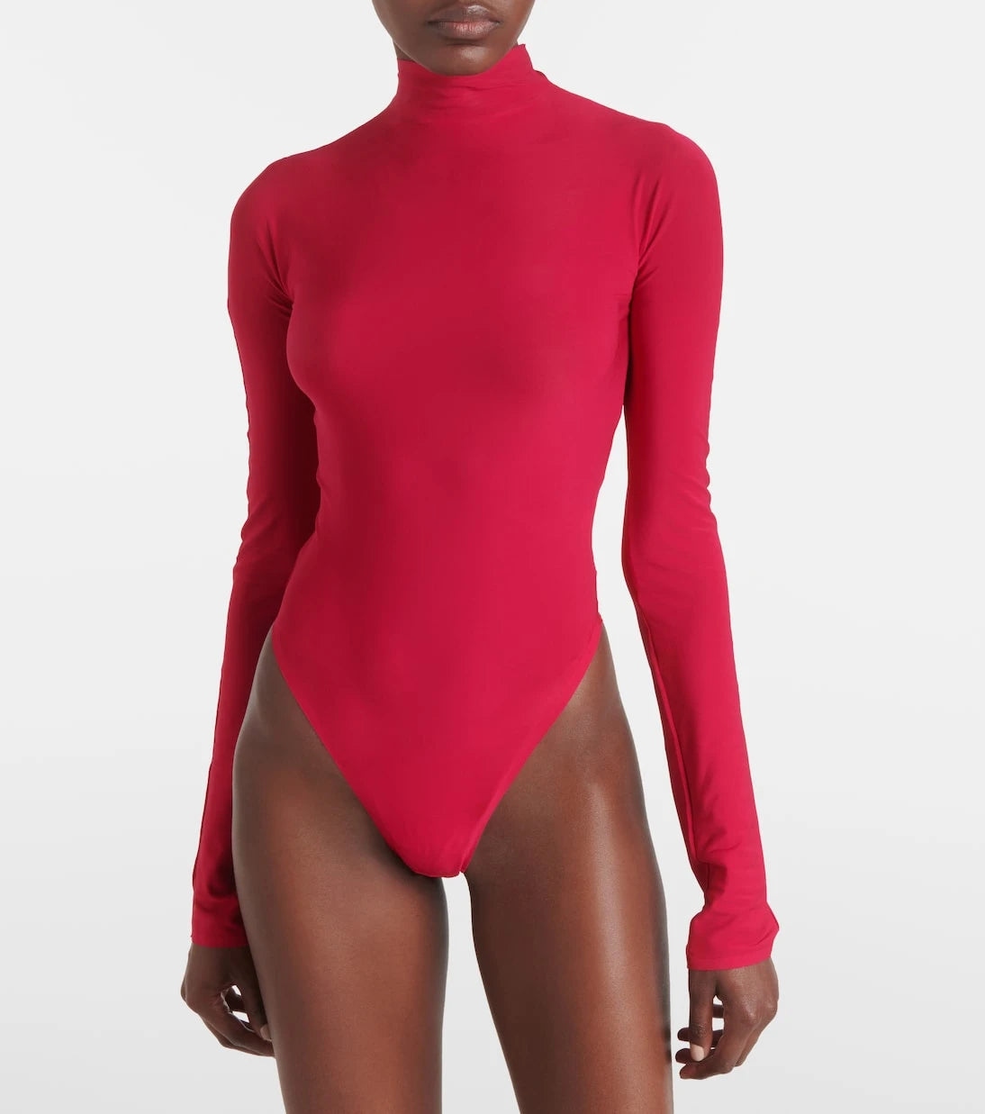 Alaïa - Turtleneck jersey bodysuit