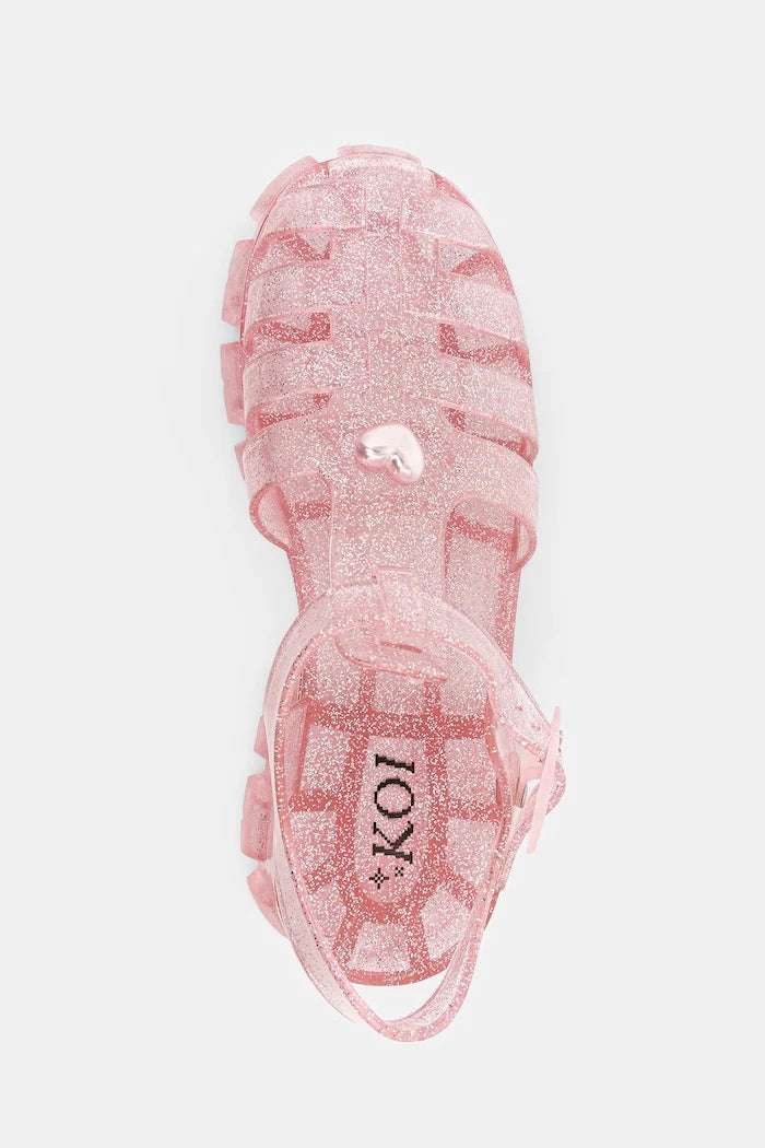 Koi Footwear Kadın Kapalı Burun Sunbeam Heart Jelly Sandalet