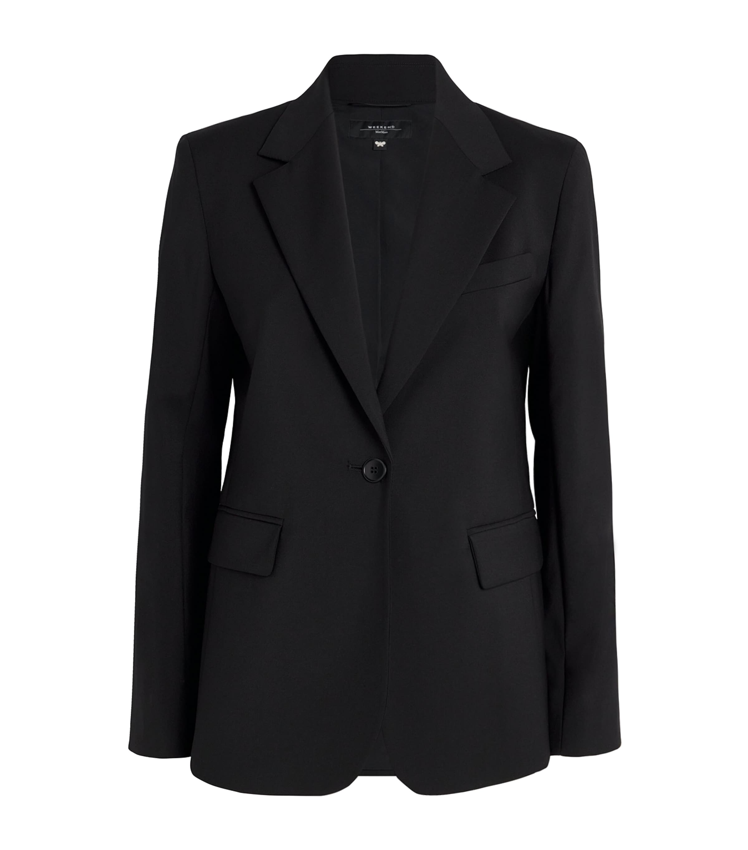 Weekend Max Mara Virgin Wool Blazer BLACK