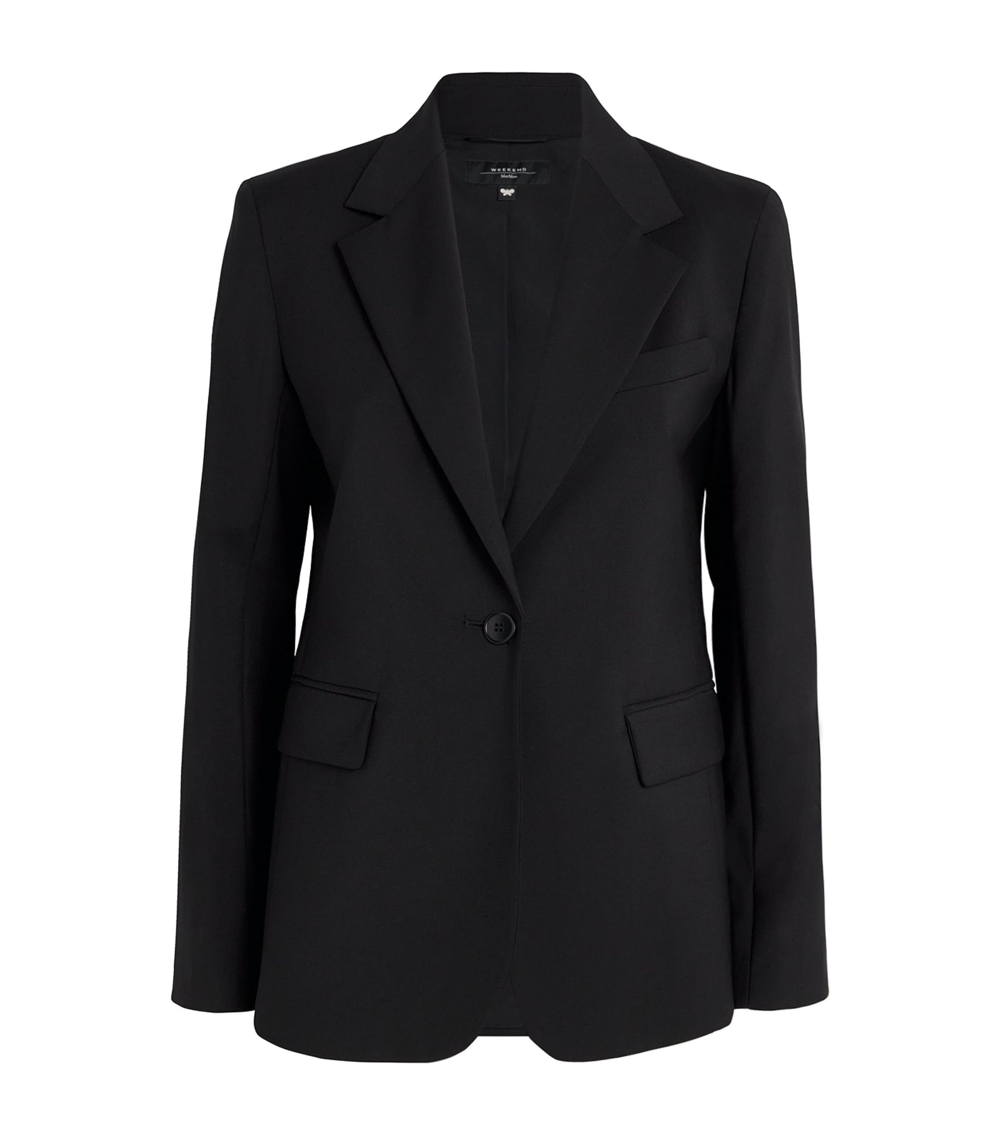 Weekend Max Mara Virgin Wool Blazer BLACK