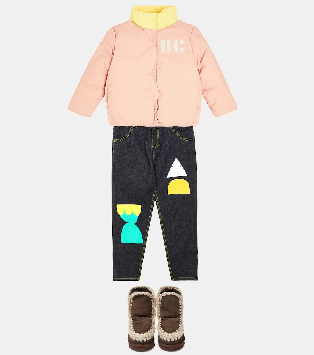 Mou Kids - Shearling-lined suede boots